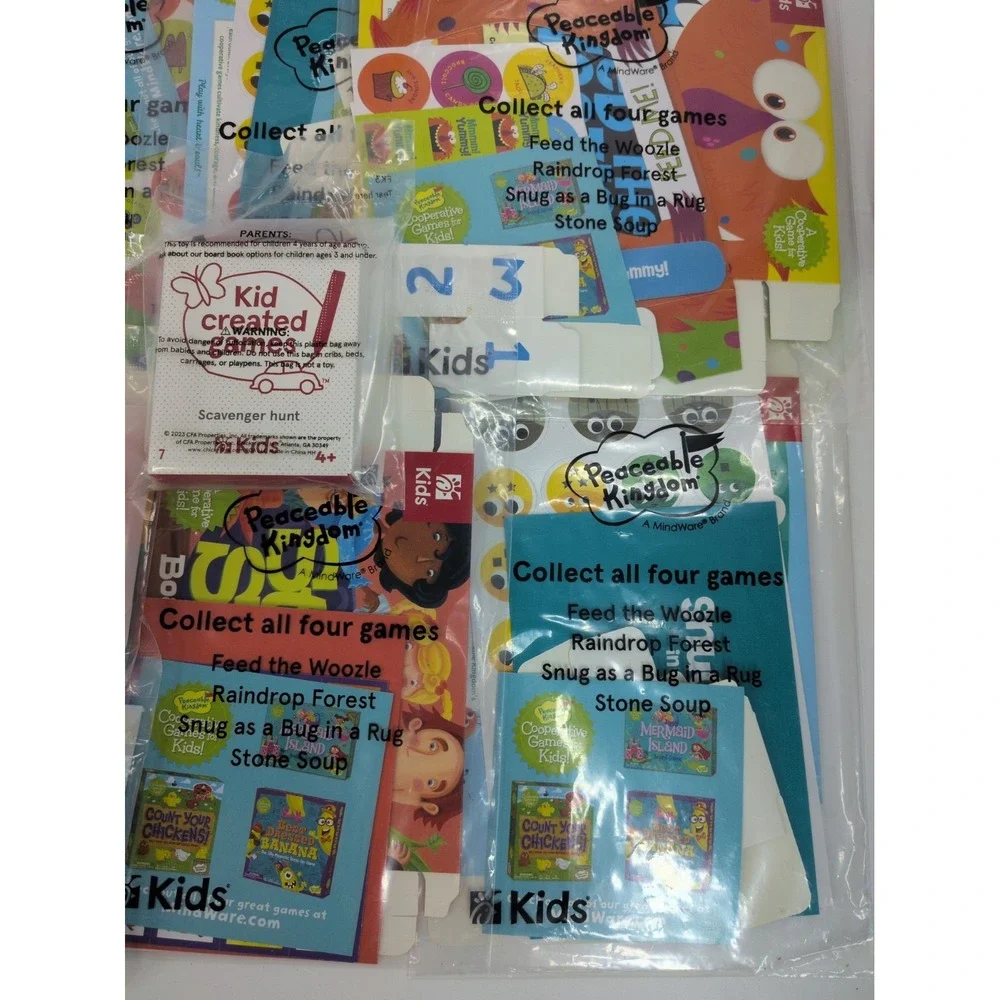 SEALED LOT 27🚨ChickfilA KidsMeal Games Cow Mask Puzzles Book Evergreen BusyBag